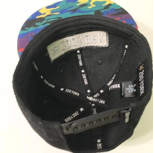 Zoo  York Hat Adjustable Snapback Rainbow Camo Bill Embroidered Logo - Picture 9 of 13